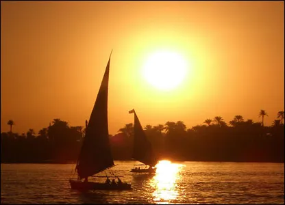 River Nile Sunset River Nile Sunset