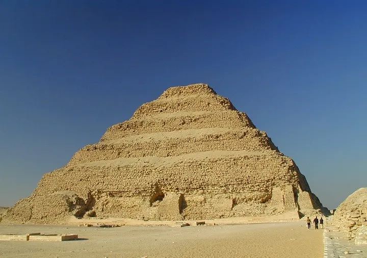 The step pyramid of Saqqara The step pyramid of Saqqara